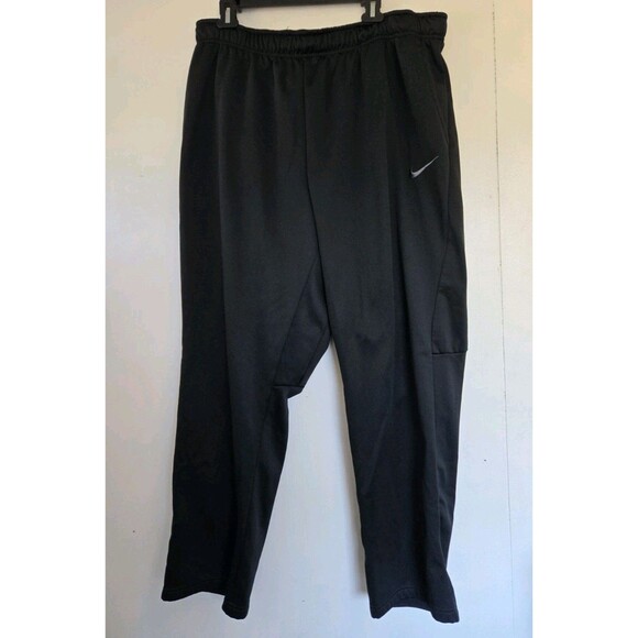 Nike Therma-Fit Sweatpants Mens 3XL Black Tapered Fleece Lined 800191-010 - Picture 1 of 8